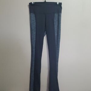 Lululemon Barre Pulse Color Block Black/gray Leggings Size 8